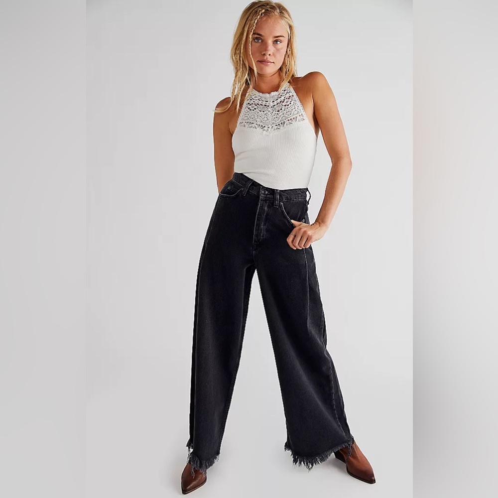 Old West Slouch Jeans Size 28 Free People/We the Free